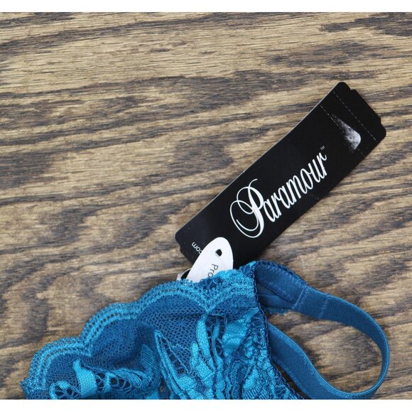 NWT Paramour Peridot Lace Full Coverage Unlined Bra Deep Caribbean Blue 36D - Picture 6 of 10